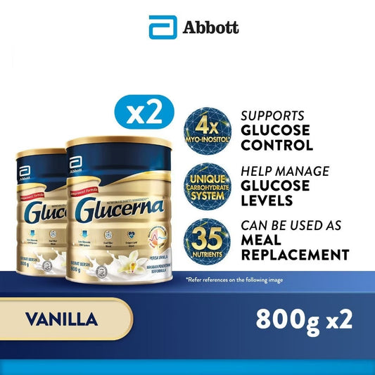 2x Glucerna 800g Vanilla for Diabetes Control ★Made in Singapore for Malaysia★