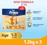 3x 1.2kg FRISO GOLD 3- NEW FORMULA