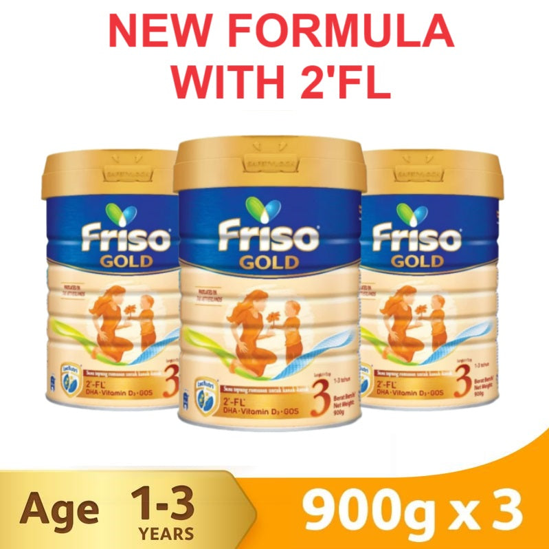 3x 900g FRISO GOLD 3-NEW
