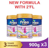 3x 900g FRISO GOLD 4-NEW
