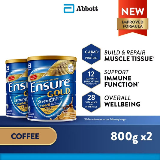 2x 800g Ensure Gold (Coffee) ★Made in Singapore for Malaysia★
