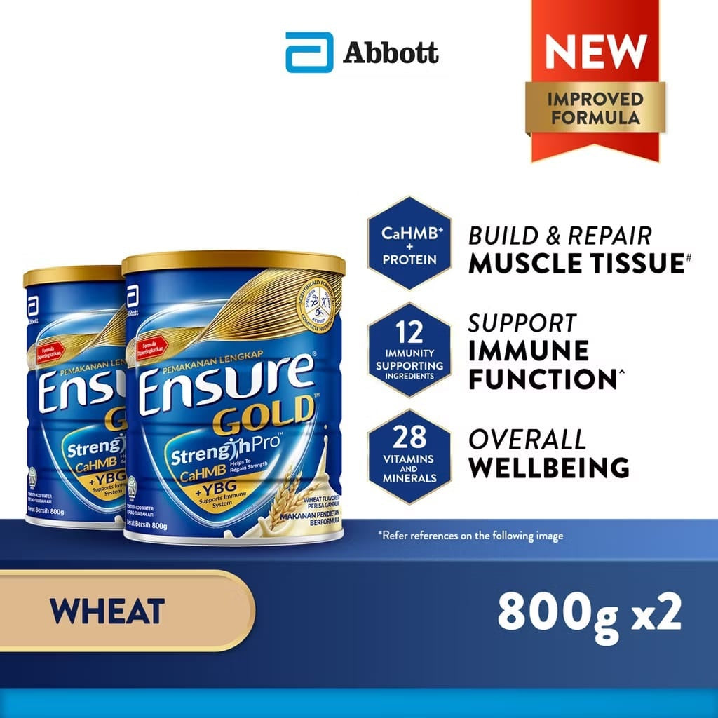 2x 800g Ensure Gold (Wheat) ★Made in Singapore for Malaysia★