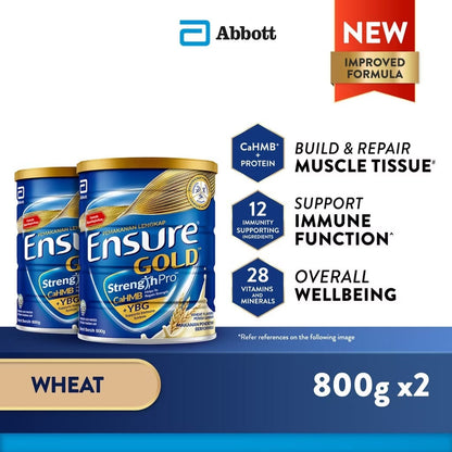 2x 800g Ensure Gold (Wheat) ★Made in Singapore for Malaysia★