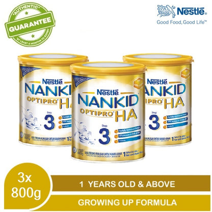 3x 800g NESTLE NANKID OPTIPRO HA 3