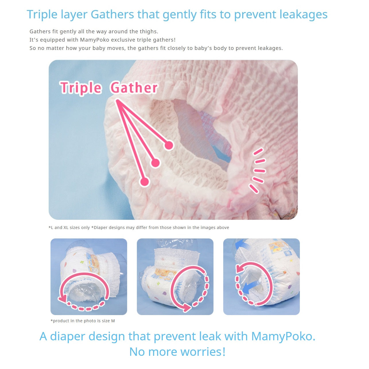 [Carton Sale] MAMYPOKO EXTRA DRY PANT (GIRLS) - 14 sheets x 4